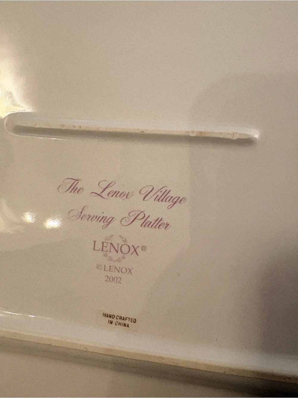 Lenox Village Bread Serving Platter 2002